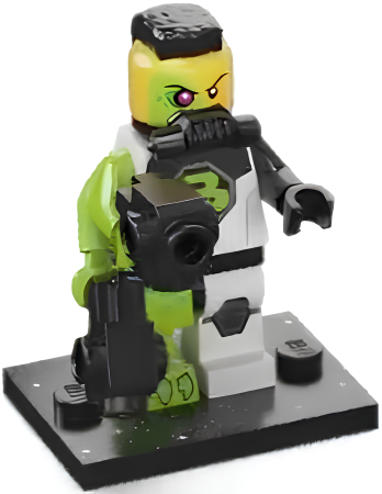 Минифигурка Lego 71046 Blacktron Mutant, Series 26 col26-12 U